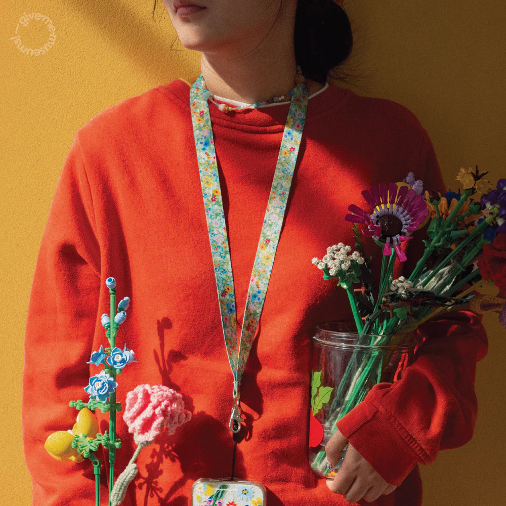 Multi-Purpose Floral Neck Strap