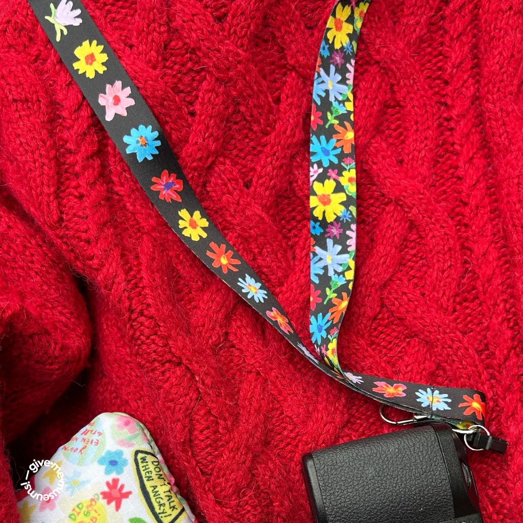 Multi-Purpose Floral Neck Strap