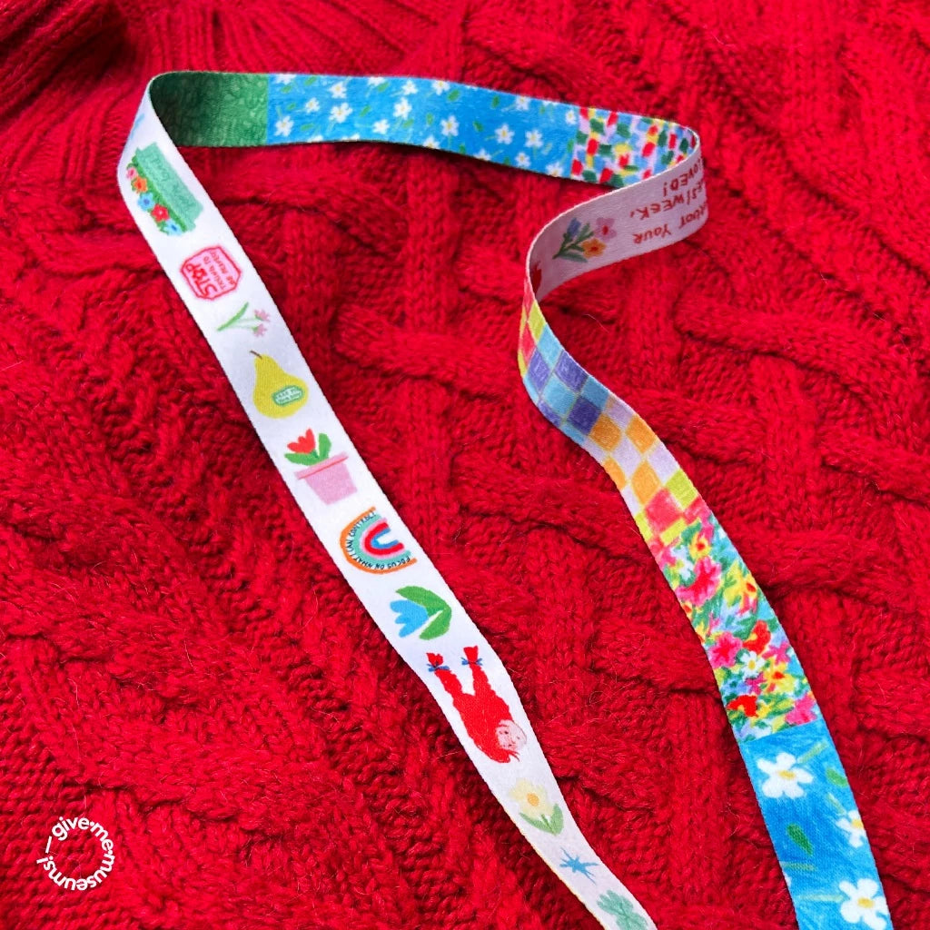 Multi-Purpose Floral Neck Strap