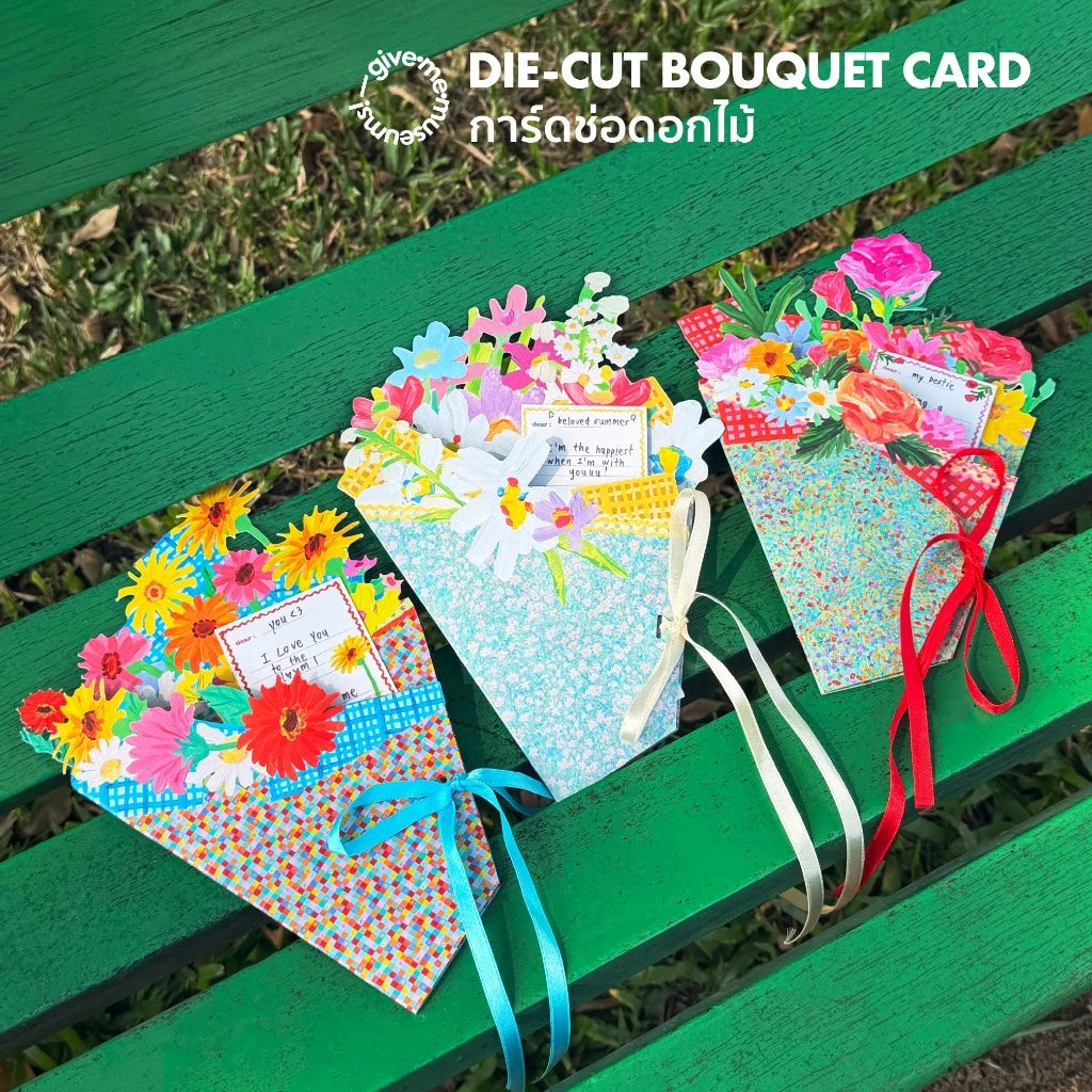 DIE-CUT BOUQUET CARD